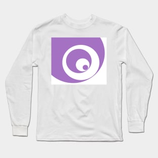 Abstract pattern - purple and white. Long Sleeve T-Shirt